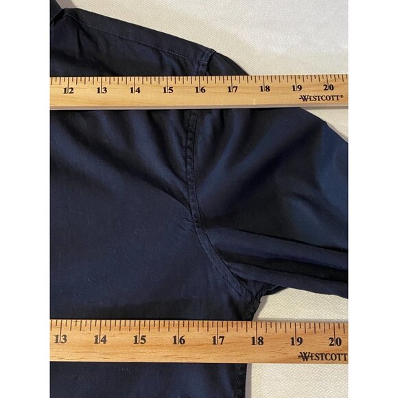 VTG GIVENCHY Black Stars Embroidered Cotton Buttons Long Sleeve Shirt Sz 38 Sz S - Picture 6 of 15